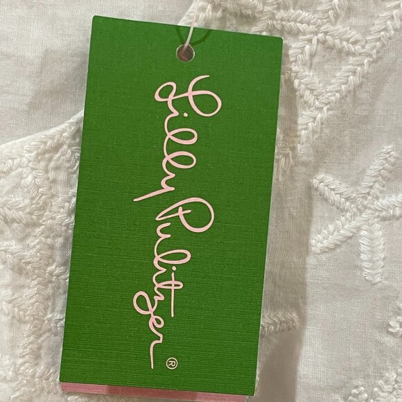 NWT $128 Lily Pulitzer Sea Breeze Tunic Resort White Embroidered Size XS - Picture 3 of 8